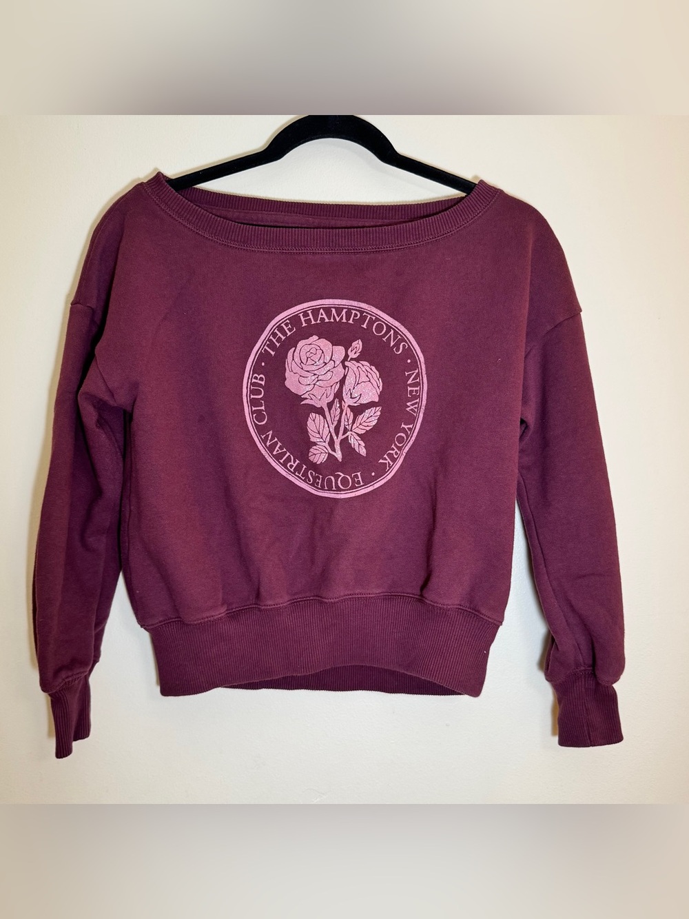 Abercrombie kids Burgundy Crew Neck Pullover